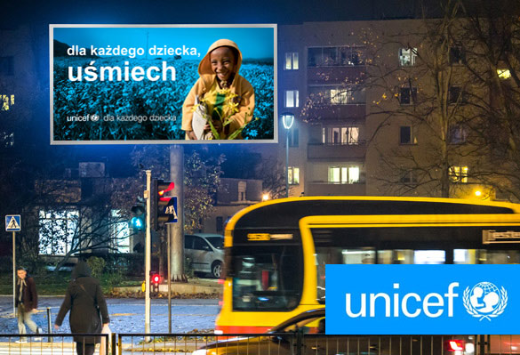 UNICEF Polska na nośnikach OOH i Digital Ströer Media